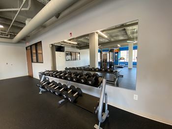 Free Weights | Fitness Center | 5th Ward Apartments